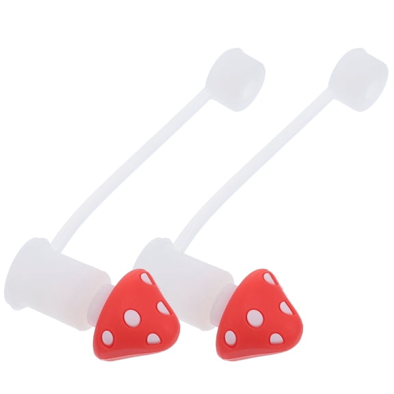 OUNONA 2-Pack Silicone Straw Covers Reusable Nonslip Drinking Straw Protectors for Kids and Adults