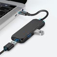 thumbnail image 1 of Concentrateur Type-c Haute Vitesse USB2 0 Trois Ports USB c Données DC Tout-en-un Répartiteur de Ports, 1 of 5
