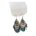 thumbnail image 1 of Pendientes colgantes Decoración Boho Drop Pendientes para Halloween Cosplay Azul, 1 of 8