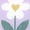 Purple Green Heart Flower, variant on INSPIRE CHIC Women's Floral Printed Square Scarves, 23.6X23.6" Flowers Tassel Gauze Headscarf Neckerchief Flower-1-Red