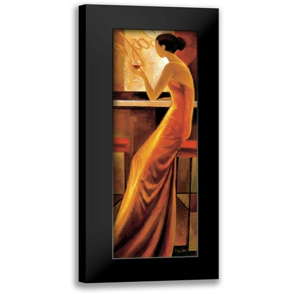 Mallett, Keith 7x14 Black Modern Framed Museum Art Print Titled - Enigmatique