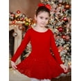 thumbnail image 5 of Arshiner Kids Girls Classic Long Sleeve Leotard Dance Ballet Dress, 5 of 6