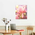 thumbnail image 2 of Nawypu Canvas Prints for Home Wall Tulip Pictures Blooming Tulips Paintings Simple Style Print Painting Wall Art Stretched Framed Ready to Hang in Living Room, 2 of 4