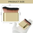 thumbnail image 2 of Self Tanner Brush, Self Tanner Applicator Blend Brush, Portable body makeup brush, Foundation Makeup Brush, Self Tanning Mousse Blending Brush, Face Neck Body Leg Tanning Makeup（Gold）, 2 of 5