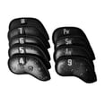 thumbnail image 1 of 9 cubiertas de hierro para golf de protección de material cuero cubiertas de Club 7,8,9,a,P antideslizantes cubiertas DYNWAVEMX Cubierta de cabeza de hierros de golf, 1 of 4