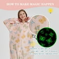 thumbnail image 6 of SWEETXIN Women's Snug Fit Butterfly One-Piece Pajamas, Glow-in-the-Dark Tie Dye Hooded Onesies Costume SizeL, 6 of 7