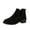 Black, variant on Ankle Boots for Women Chelsea Square Toe Chunky Low Heel Booties Comfortable Slip on Short Boots