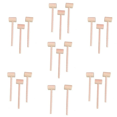 UPC: 0686557704907 | 20 Pack Mini Wooden Hammer Mallet Pounding Toy Beating Gavel Toys Boys Girls