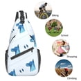 thumbnail image 6 of ZNDUO Sling Bag, Men Shoulder Backpack Small Cross Body Chest Sling Backpack-Dog Head Print Pattern, 6 of 8