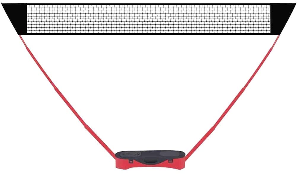 Portable Badminton Net Set with Stand and Carry Bag Easy Setup PE Sports Net with Poles for