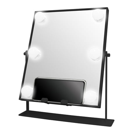 Danielle Creations Bluetooth L.E.D. Lighted Vanity Mirror, Black