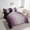 Grey Purple, variant on Black and Grey Full Comforter Set 7-Piece Gradient Ombre Bedding Comforter Sets, Wave Lines Dots Bed in a Bag Aesthetic Geometry Bedding Set Modern Abstract Bed Sheets Set Bedroom Decoratives