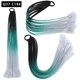 thumbnail image 1 of Zhuge 2 piezas de extensiones de cabello trenzado de colores, accesorios para extensiones de cabello trenzado con bandas de goma sintéticas para mujeres, R, 1 of 2