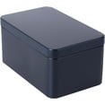 thumbnail image 1 of NUOBESTY Rectangular Tinplate Box Tin Box with Lid Tinplate Container Box Empty Rectangular Tinplate Box for Tea Small Items (Black), 1 of 8