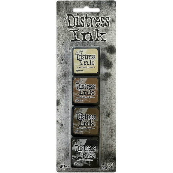 Tim Holtz Distress Mini Ink Pads 4/Pkg-Kit 3
