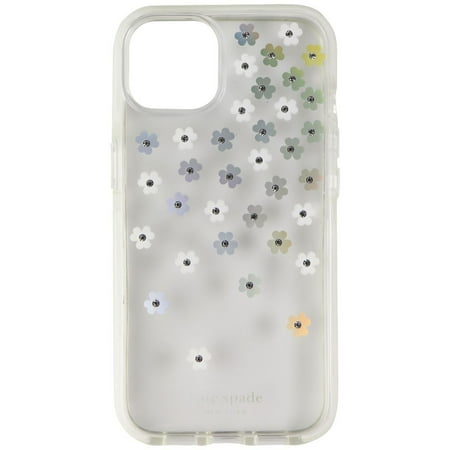 Kate Spade Protective Hardshell Case Scattered Flowers Iridescent for iPhone 13 Cases