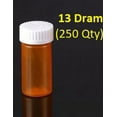 thumbnail image 2 of Pharmacy Prescription Vials, Amber Screw Cap Bottle, 13 Dram Twist Pro, Caps Included, Pack of 275 (Medicine & Pill Container, Pharmacy Bottle, Pharmacy Container, Plastic Container) by Sponix BioRx, 2 of 4