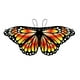 thumbnail image 2 of ButterflyBack Hanging ButterflyDecorative BalloonsKids Toy ButterflyCloak Garden Flag Decoration, 2 of 5