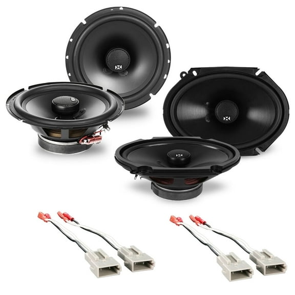 NVX 6.5" & 6" x 8" Coaxial Car Speaker Upgrade Package for 1987-1996 Ford Bronco 540W Peak