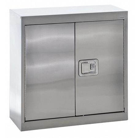 Sandusky Cabinets Stainless Steel 2 Door Storage Cabinet Walmart Com