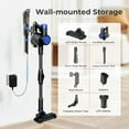 thumbnail image 6 of WAA Cordless Vacuum Cleaners rechargeable 50min 2200mah Lightweight Led Display Screen Stick Vacuum Cleaners for Home Hardwood Floor Carpet Pet Hair,Blue, 6 of 7
