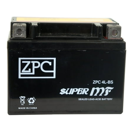 Zpc Battery Zpc Battery Ytx4l-bs (4l-bs 12 Volts,3 Ah, 50 Cca) Sealed AGM Lawn Mower Battery for Snapper All Walk Behind Mowers Electric Start