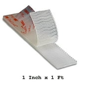 Genuine 3M Dual Lock SJ3560 Type 250 VHB Clear Reclosable Fastener, 1" W x 12" Indoor/Outdoor Mobile E-Zpass Mouting Strip