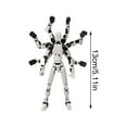thumbnail image 3 of Lucky Robot 13 Action Figure, 3d Printed Toys Multi-Jointed Movable, T 13 Lucky Robo Dummy Nova 13 Action Figures-High Quality,Creative Assembly And Decompression Toys White, 3 of 7