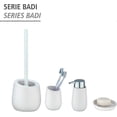 thumbnail image 2 of White Ceramic Toilet Brush Holder for 38 Bathroom x 13.5 x 13.5 cm, 2 of 5