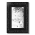 thumbnail image 2 of ArtToFrames 7" x 12" Majestic Black Picture Frame, 7x12 inch Black Wood Poster Frame (WOM-5120),  Pack, 2 of 7