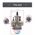 thumbnail image 5 of Motorbike 26MM Carburetor With Blue Cover Throttle Cable Adjusting Screw, 5 of 5