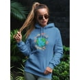 thumbnail image 2 of Protect The World Quote Hoodie Women -Image by Shutterstock, Female x-Large, 2 of 4