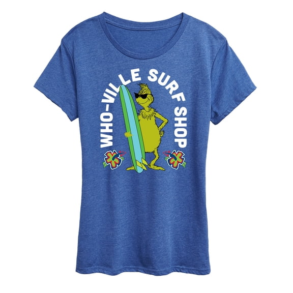 The Grinch - Whoville Surf Shop - Women's Short Sleeve Graphic T-Shirt