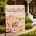 thumbnail image 6 of Watercolor Fall Bee Garden Flag 12x18 Inch Double Sided Outdoor House Flag with Floral Leaves Pattern for Front or Back Yard Lawn, 6 of 6
