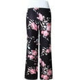 thumbnail image 4 of Women's Fashion Stretch Casual High Waist Pants Floral Print Yoga Sports Pants Loose Trousers Plus Size, 4 of 6