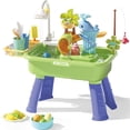 thumbnail image 1 of Water Table Set with Pump, Electric Play Sink with Running Water, Detachable Table Legs with Fishing Game, Promote Hand-Eye Coordination & Creativity for Home Parks School, 1 of 8