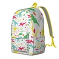 thumbnail image 3 of Cute Cartoon Dinosaur Backpack – Colorful Hand-Drawn Dino Skeleton School Bookbag for Students and Dinosaur Lovers, 3 of 3
