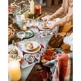 thumbnail image 3 of Christmas Placemats Set of 6 Gnome Xmas Tree Socks Christmas Placemats for Dining Table Forest Branch Snowflake Table Mat Winter Holiday Home Party Kitchen Table Decorations, 3 of 6