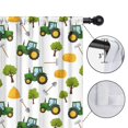 thumbnail image 4 of Blackout Kids Curtains,Cartoon Tractors Hay Bales White Pattern Childrens Insulated Curtains Set Of 2,Bedroom Essentials,Toddler Room Decor 42"x84", 4 of 5