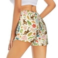 thumbnail image 4 of Picia Monkeys in the Jungle Pattern Women's 2 in 1 Athletic Running Shorts High Waisted Workout Casual Gym Sweat Shorts with Comfy Liner Zipper Pockets-Large, 4 of 9