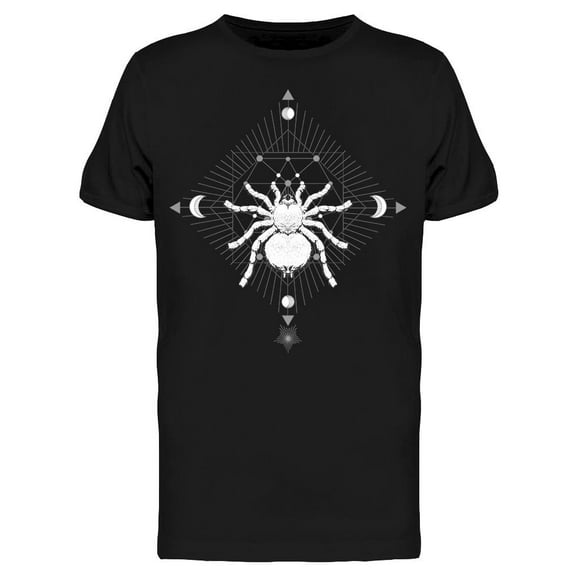 Hand-drawn Tarantula Geometry T-Shirt Men -Image by Shutterstock, Male Medium