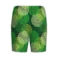 thumbnail image 2 of Lsque Green Flower Mens Sleep Pajama Shorts,Short Pajama Pants, Cotton Ultra-Soft Knit-Large, 2 of 9