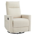 thumbnail image 6 of JOINSUN Nursery Glider, Swivel Glider Rocking Chair with Adjustable Footrest, Beige, 6 of 6