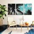 thumbnail image 4 of Idea4wall 3 Piece Tropical Canvas Wall Art Palm Tree Canvas Prints Modern Home Wall Decor, 16"x24", 4 of 5