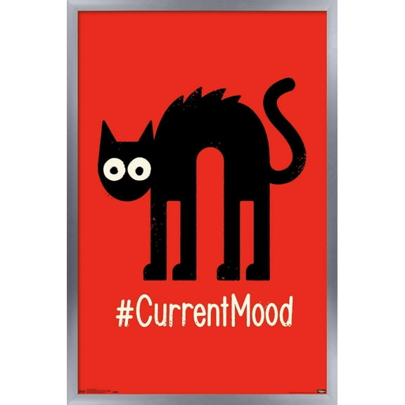 #CurrentMood Wall Poster, 14.725" x 22.375", Framed