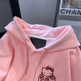 thumbnail image 4 of Sudadera con capucha de Hello Kitty para mujer, dulce y linda, para otoño e invierno, nueva versión coreana, sudadera con capucha holgada, informal y versátil, tendencia de moda, 4 of 5