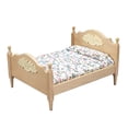 thumbnail image 2 of Casa de muñecas en miniatura 1:12, cama de madera, muebles de simulación para dormitorio, Mini cama para muñecas, habitación para niños, muebles para casa de muñecas, 2 of 3