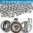 thumbnail image 2 of 12.7mm Bearing Ball Bearing Steel G100 Precision Ball Silver Tone 50 Pcs, 2 of 7