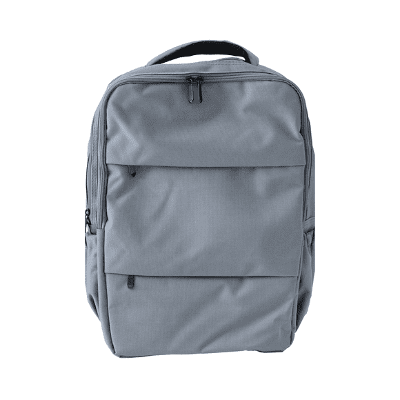 Mochila Para Laptop Grande Styrka Color Gris Multicompartimento Puerto USB.