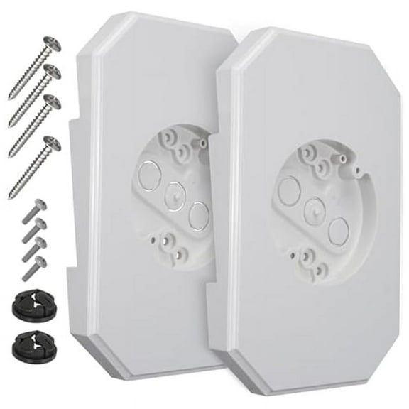 Siding Mounting Block,8141DBL Built-in Box Outdoor Light Block,2Sets for 1/2 Inch Lap Double and 4